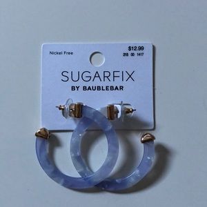 Blue and White earrings!